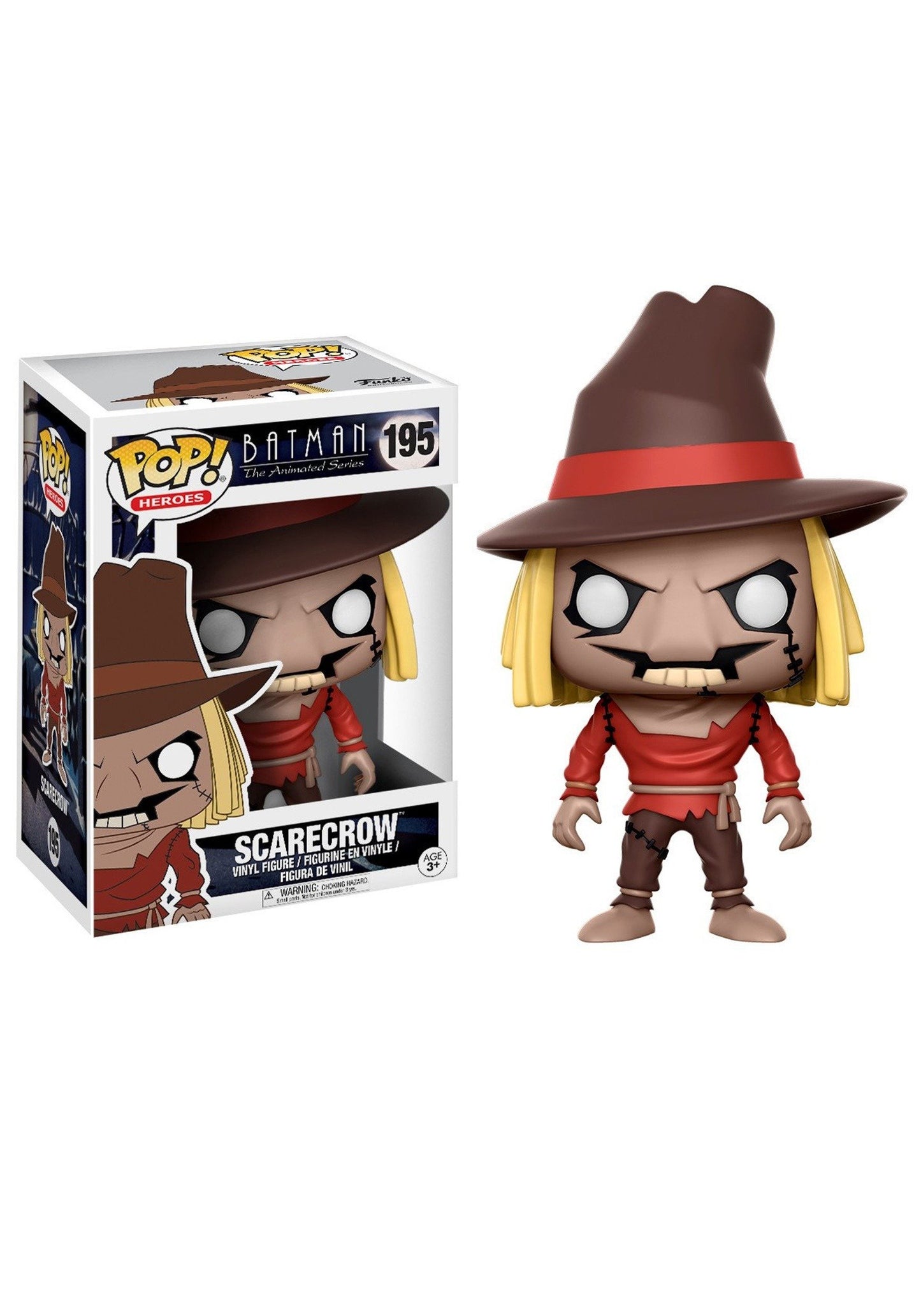 Funko POP Heroes Batman Scarecrow Figure, Standard Size, Brown Vinyl, Model 14260
