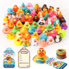 Anggiko 90 Pcs Cruise Rubber Ducks Kits Includes 30 Pcs Cruise Ducks 30 Pcs Cruising Duck Tags And 30 Pcs Rubber Bands, Assortme