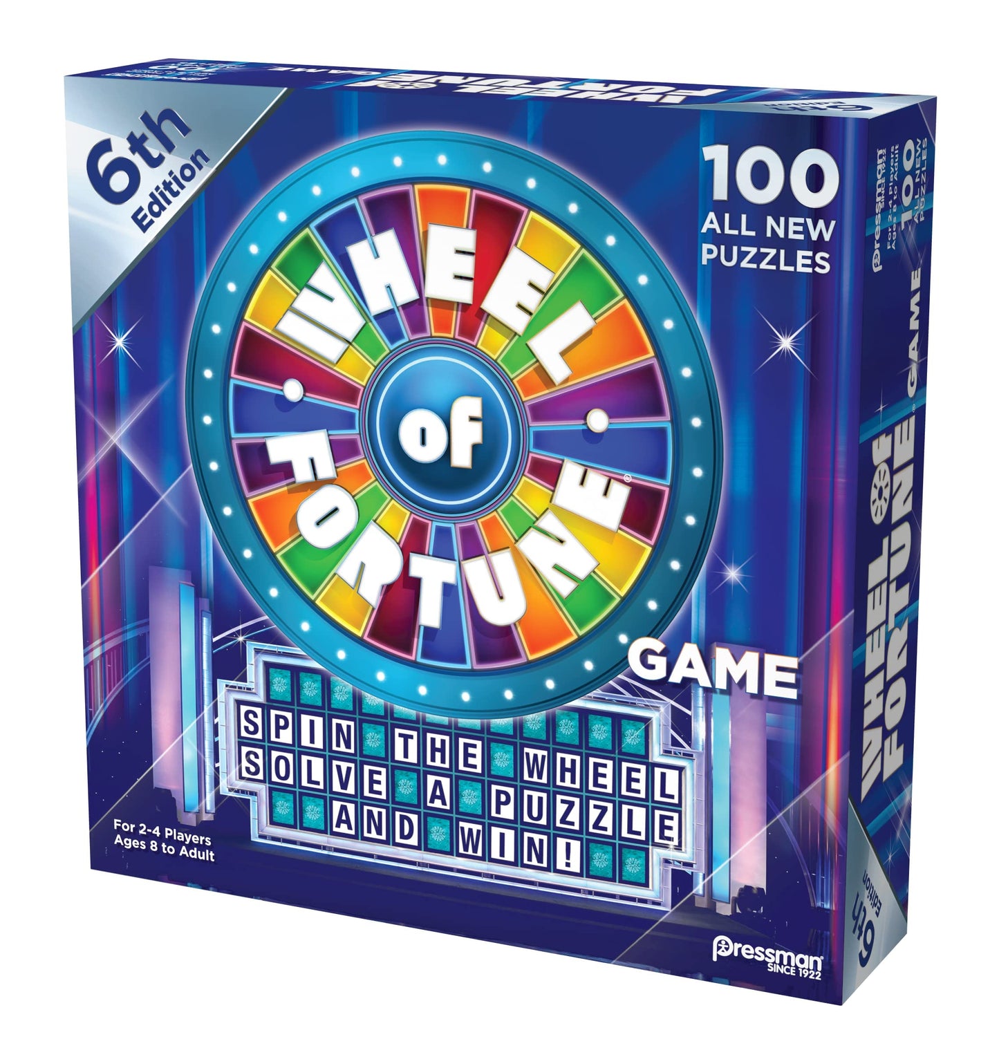 Pressman Wheel of Fortune Game 6th Edition - Cardboard, 5", Multi Color, Model 5563-06