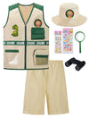 Relibeauty Kids Explorer Kit Role For Play- Cargo Vest, Pants And Hat Set, 5/110