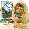 24 Dinosaurs Excavation Kit, Dino Egg Dig Kit With Magnifier, Surprise Dinosaur Toys For Kids 3 4 5 6 7 8 9 10 11 12 Years Old,