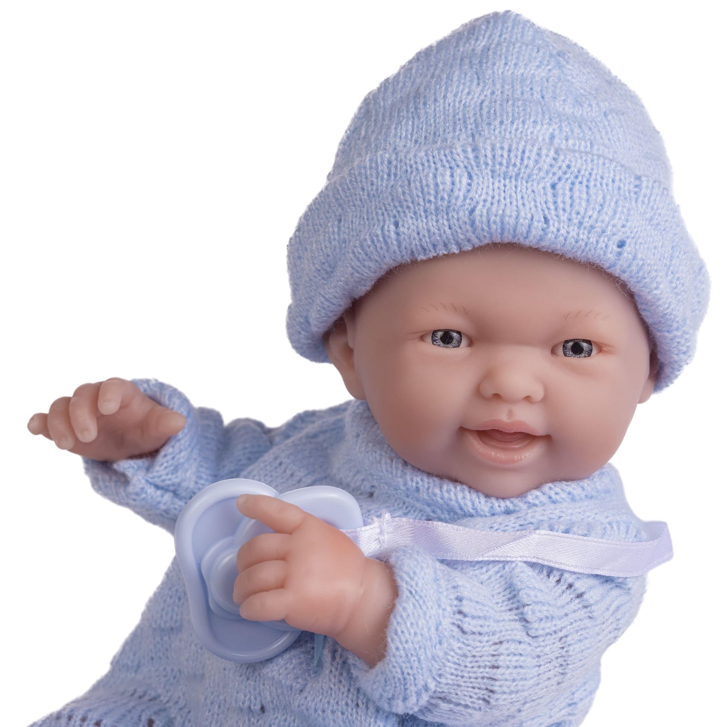 Jc Toys - Mini La Newborn First Day | Anatomically Correct Real Boy Baby Doll | 9.5' All-Vinyl | Includes Knit Outfit, Hat And Pacifier | Designed By Berenguer | Ages 2+