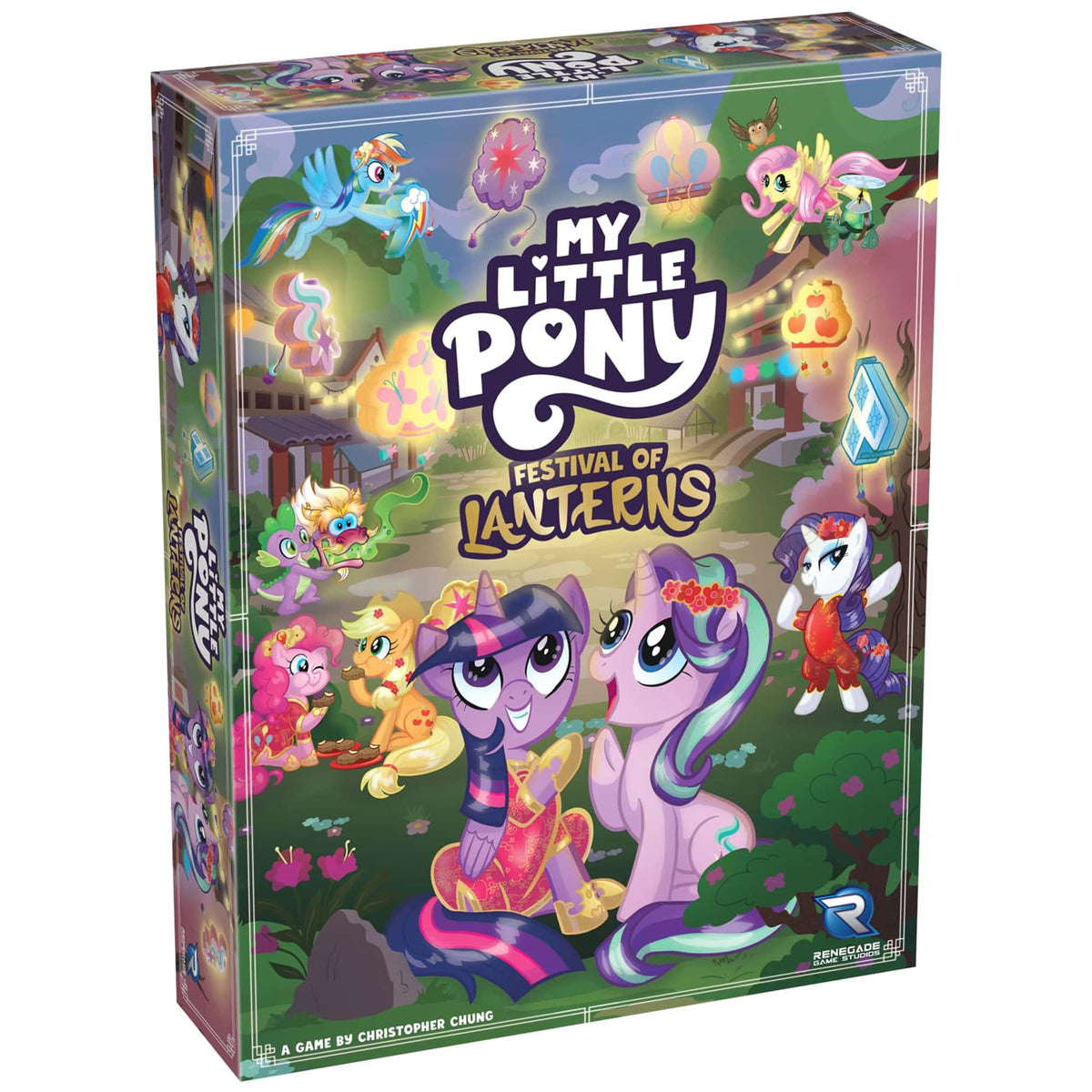 Renegade Games: My Little Pony: Festival of Lanterns Board & Card Game, Tile Placement & Hand Management, New Modules, Ages 14
