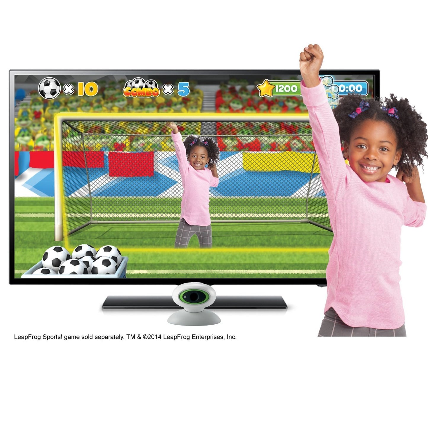 LeapFrog LeapTV Educational Gaming System - 3 Piece Set, Black, Model 31511, Plastic Material
