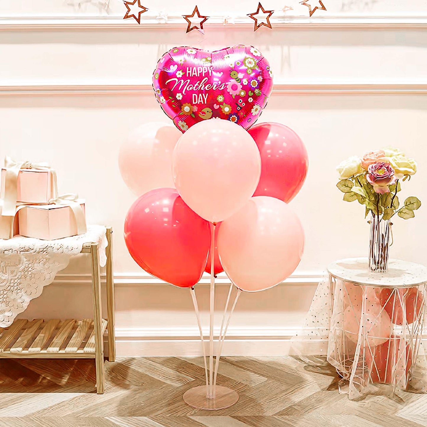 Joyypop 24 Sets Balloon Stand Kit, Balloon Sticks With Base Birthday Graduation Party Decorations Wedding