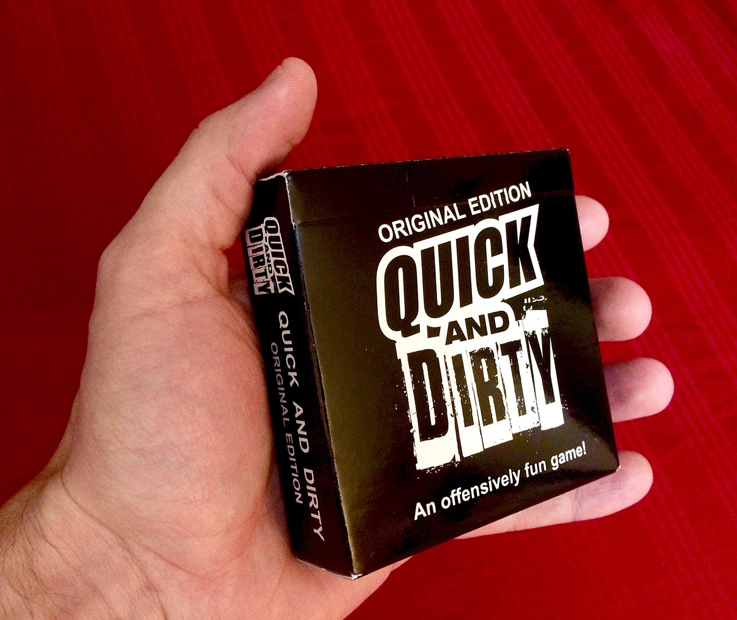 Quick And Dirty Comedy Game - Fun Social Card Game, Black, Model 25945657