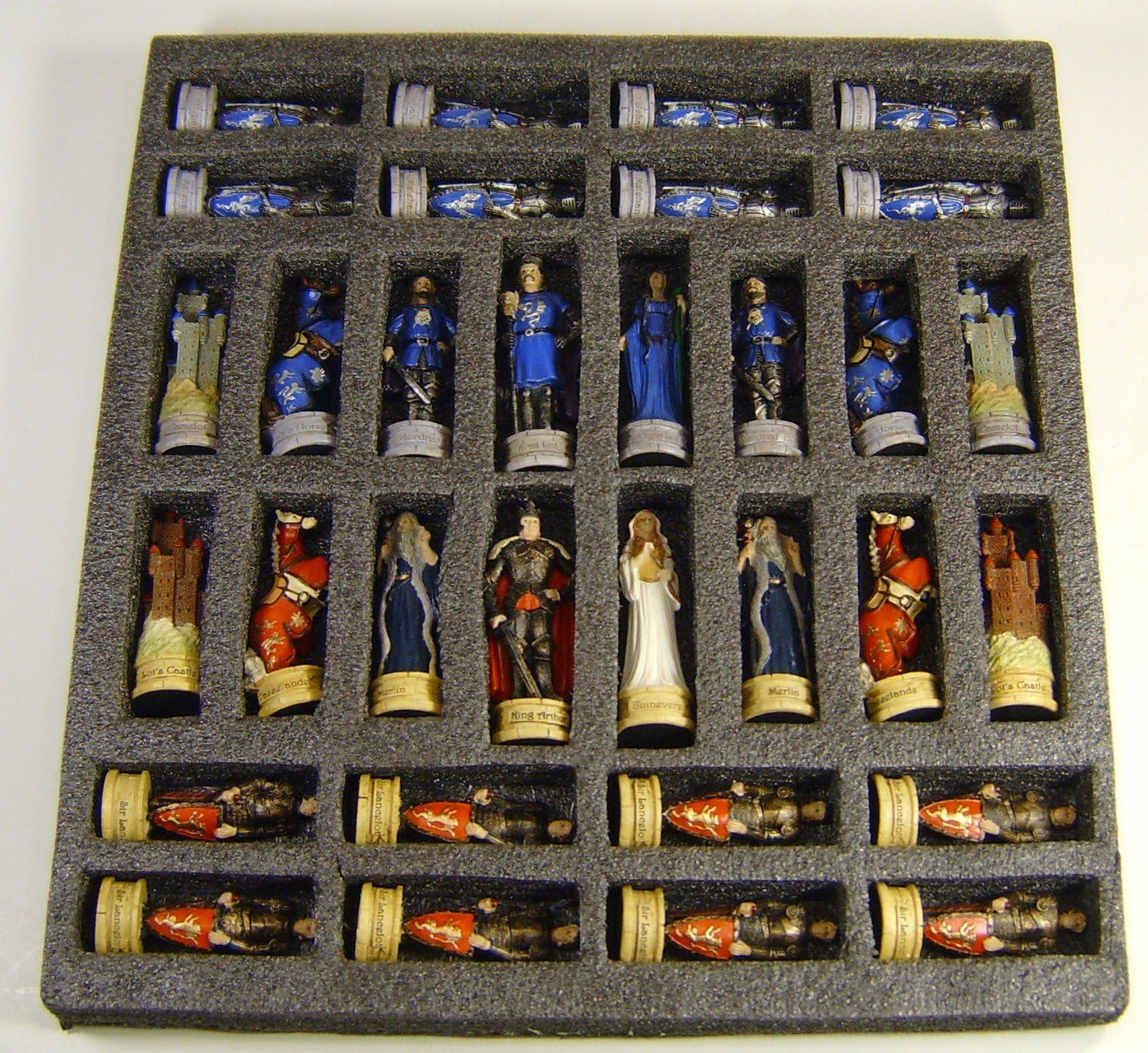 Hpl King Arthur/Sir Lancelot Medieval Times Camelot Chess Men Set- No Board