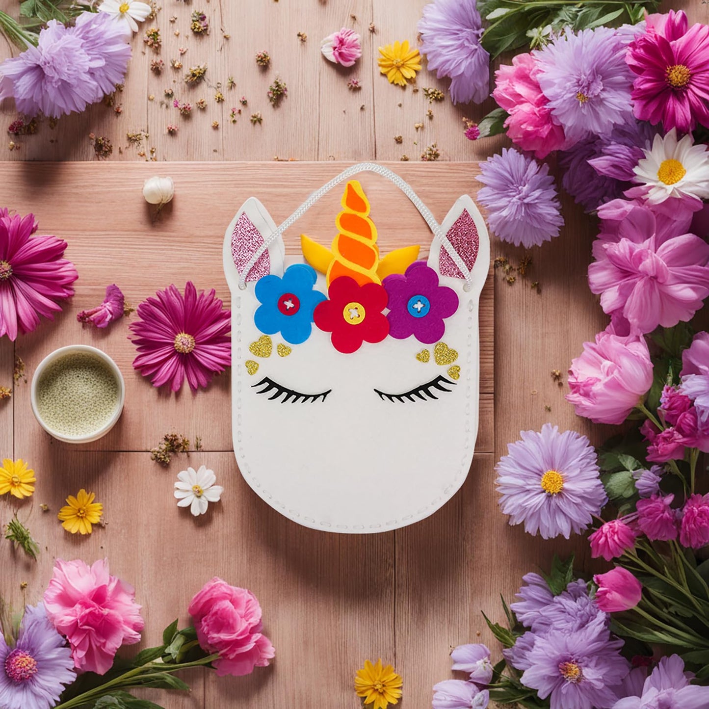 Cymbana Sewing Kit For Kids, Animal Unicorn Sewing Bags, Beginners Learn To Sew Crafts, Party Gifts For Girls Age 6 7 8 9 10