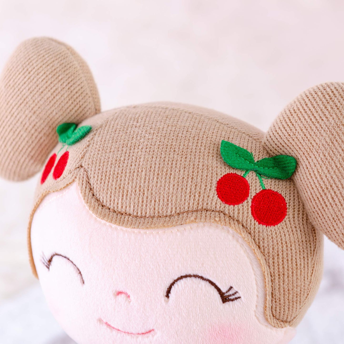 Gloveleya Baby Doll Girl Gifts Plush Toys Soft Dolls Baby Gifts Cherry Girl Red 14 Inches with Gift Box New