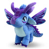 Wings Dragon Plush Stuffed Animal Plushies Toy Kawaii Dragon Decor Merch Present For Kids Boys Girls For Aged 3+ (Purple)