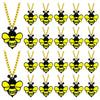 KeeStar 24 Pack Bee Necklace Party Favors for Mommy To Be, Bumble Bee, Honey Bee Party, Baby Shower, Animal Lover, Birthday, Sch