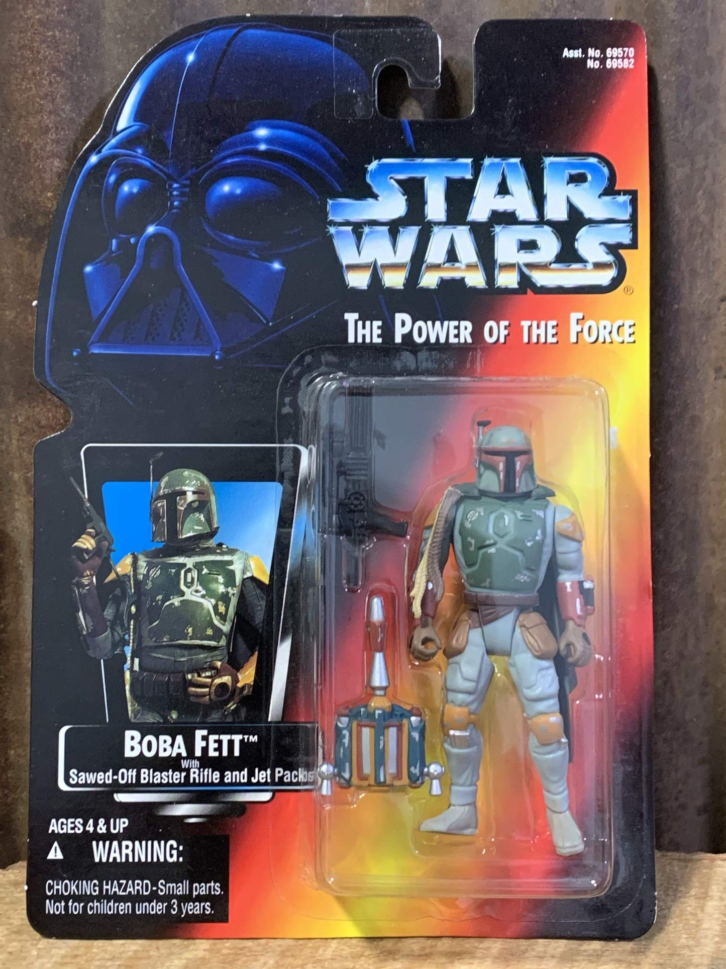 Star Wars Boba Fett 1995 Red-Card Power Of The Force Action Figure