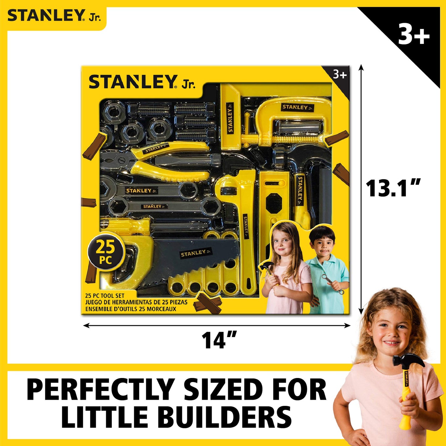 Stanley Jr 25 Piece Pretend Play Toolset