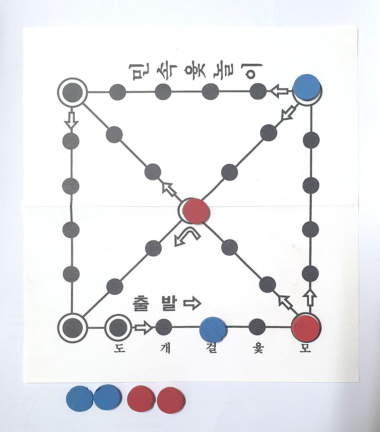 Lenith Yutnori Korean Board Games ??? Floor Games For Family, Adults, Party, Strategy Wood Stick Games (Premium)