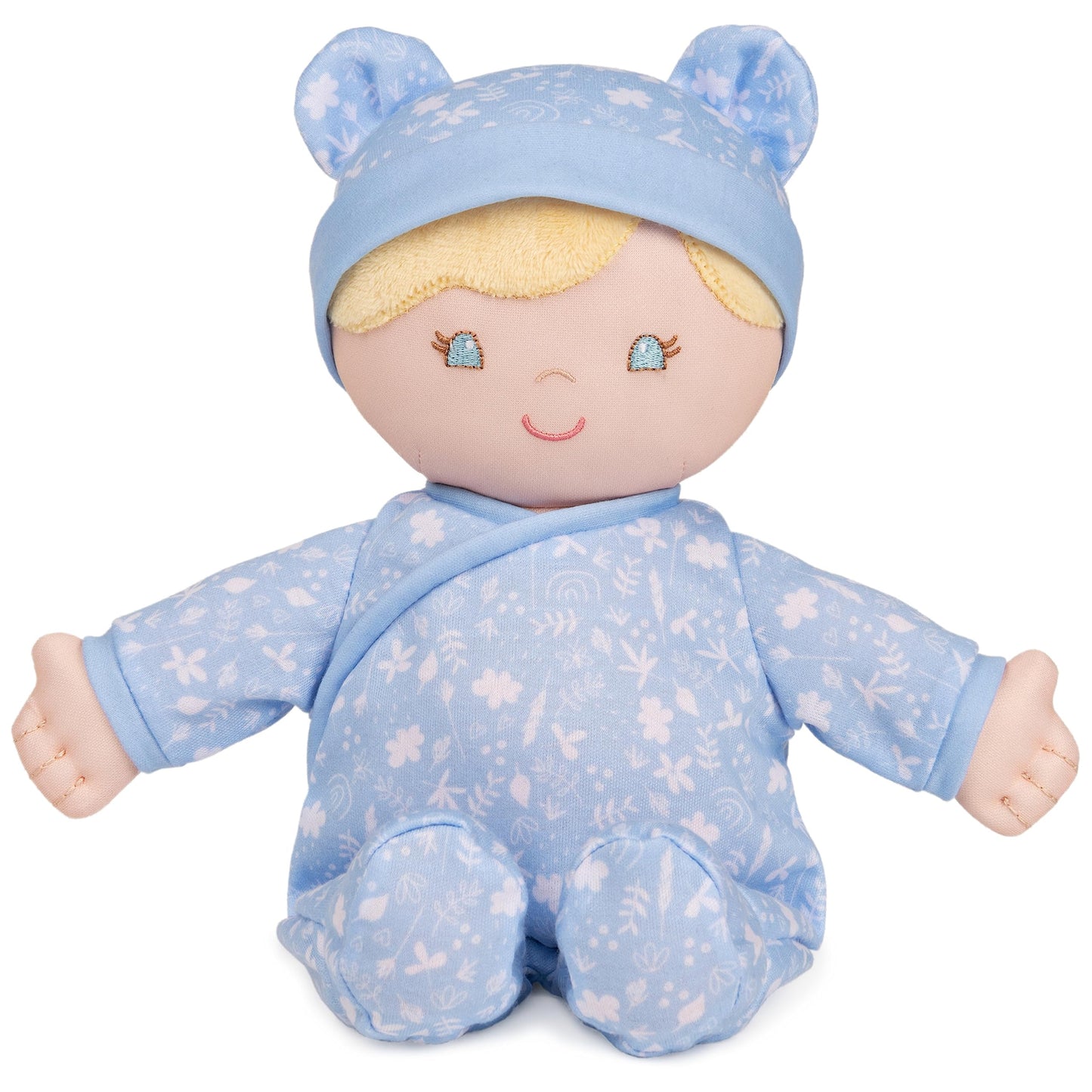 Gund Baby Sustainable Baby Doll, Plush Doll Made From Recycled Materials, For Babies And Newborns, Blue, 12