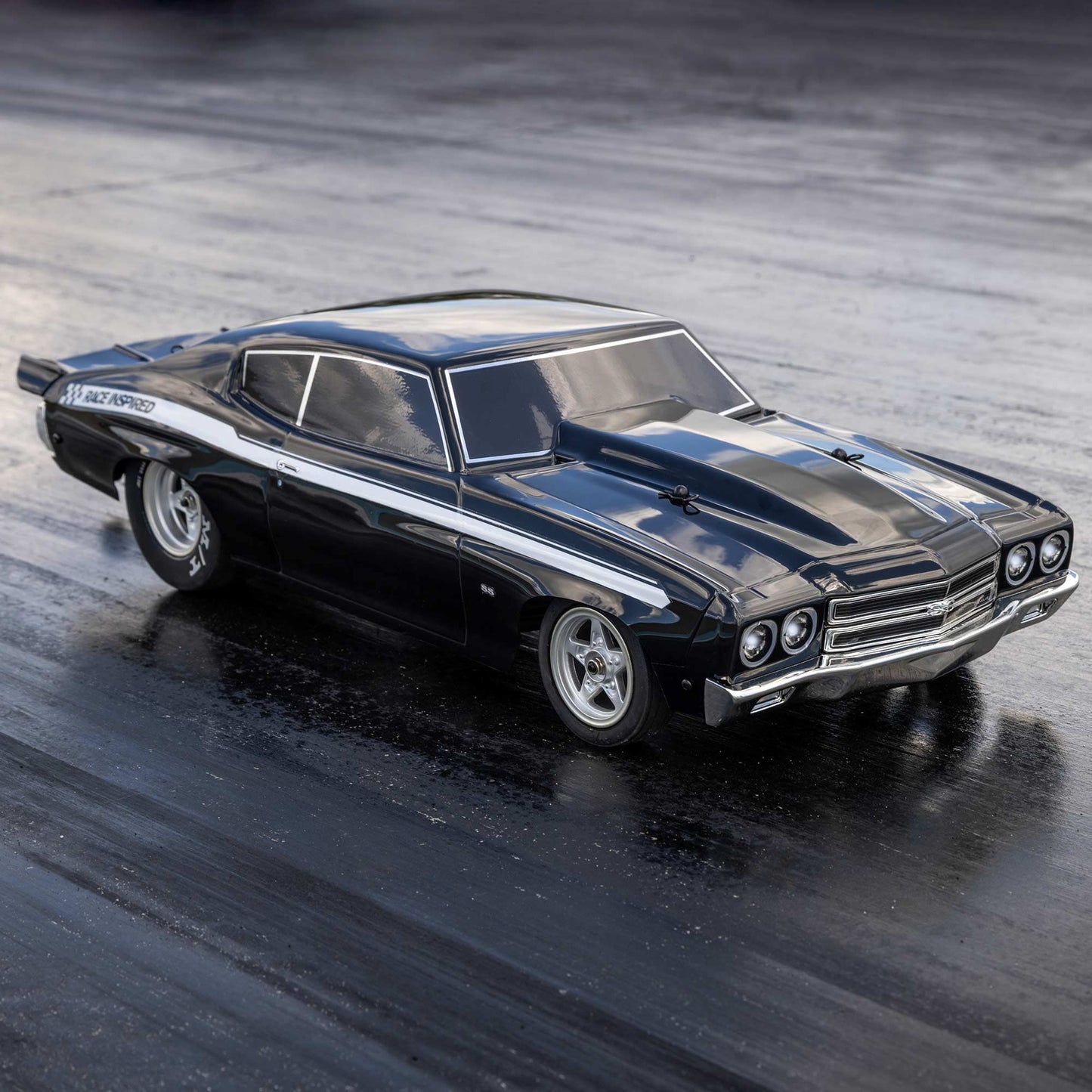 Losi RC Car 1/16 1970 Chevelle 2 Wheel Drive Mini No Prep Drag Car RTR Includes Everything Needed no Other purchases Required Bl