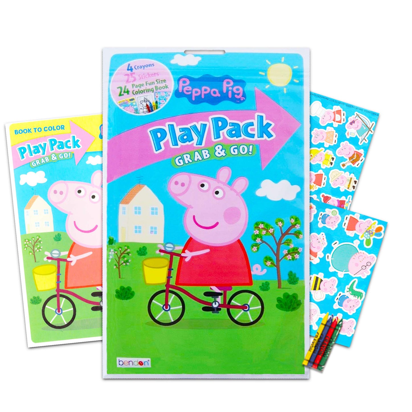 Peppa Pig Clock Puzzle Shape Sorting Game For Toddlers, Kids ~ 5 Pc Learning Toy Bundle With Peppa Wooden Clock, 3 Flash Card Packs, And More (Peppa Pig Wooden Toys)
