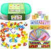Odoorgames 140 Pcs Translucent Pattern Blocks,Geometric Shapes,Translucent Toys,Light Table Accessories And Manipulatives,Includ