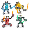Transformable Robot Fidget Spinner Toys for Kids Boy 4PCS Autism Sensory Toy Quiet Figette Classroom ADHD Autistic Small Cool Toys Stress Anxiety Relief Air Travel Car Activities Gifts for mature-themed