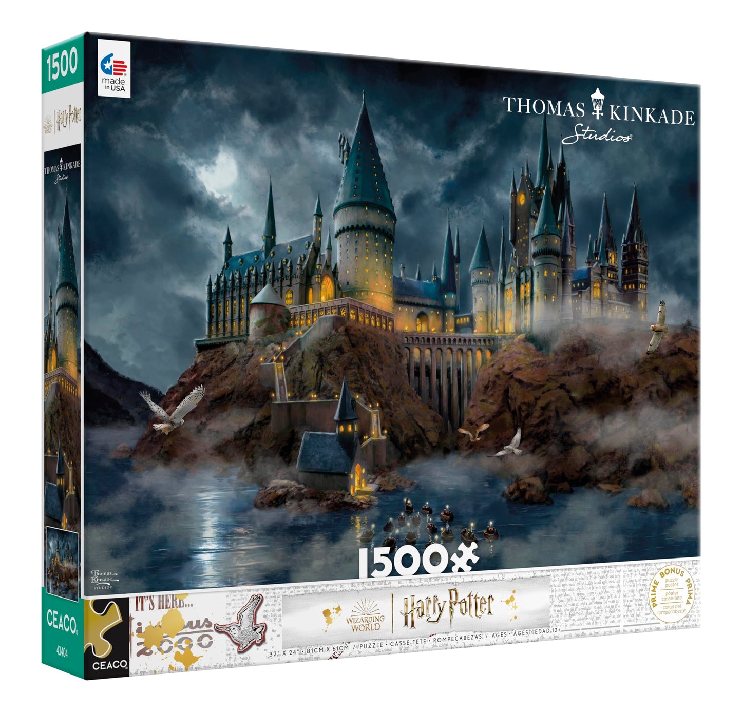 Ceaco - Thomas Kinkade - Harry Potter - Hogwart'S Castle - 1500 Piece Jigsaw Puzzle