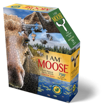 Madd Capp 700 Piece Jigsaw Puzzle - Moose Design for Ages 10+, Brown, Model 226