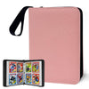 Pink Card Binder for Girls 400 Pockets Double-Sided Trading Card Storage Bag with Removable Sleeves Collectible Card Albums for MTG TCG Photocards (Pink)