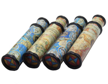 Fivoendar Magic Kaleidoscope, 4 Pack For Kids Adults 3D Mirror Lens Kaleidoscope Party Favors Stretchable Long Classic Kaleidoscope Toy Educational Science Developmental Toy (Two Colors)