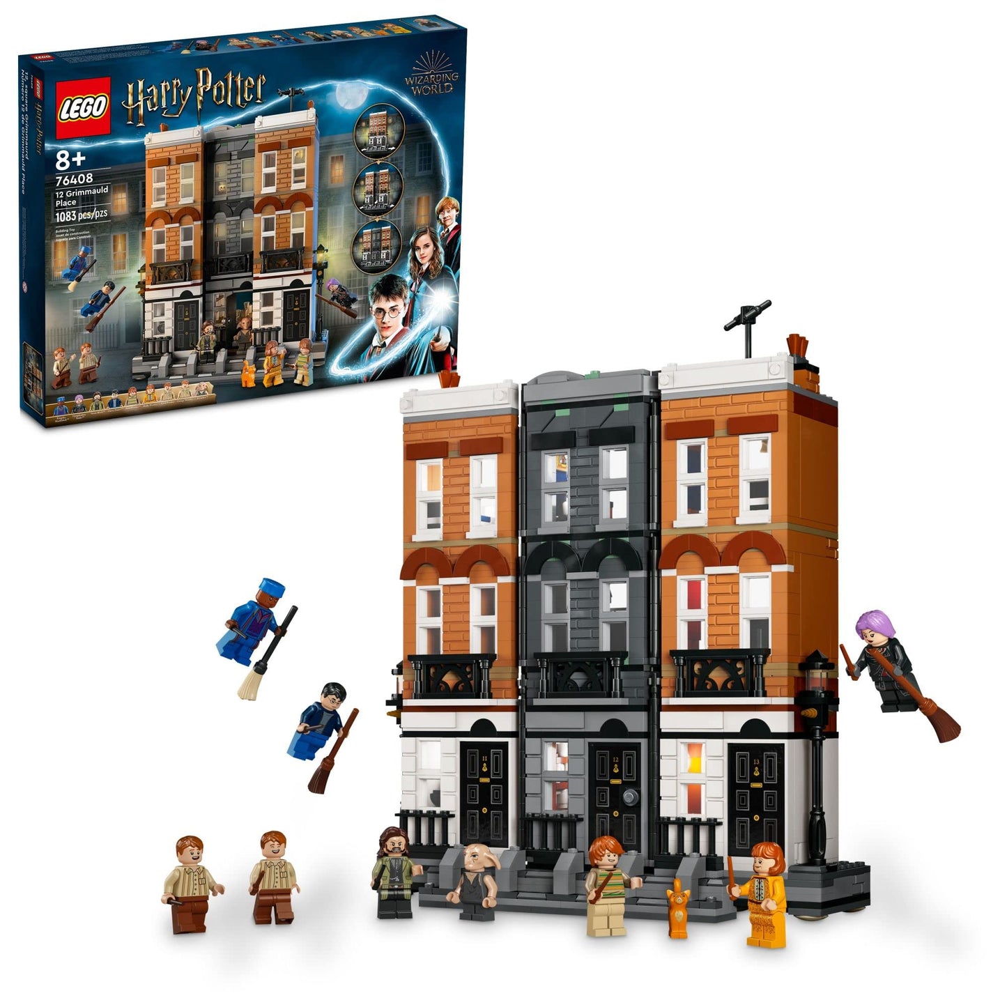 Lego Harry Potter 12 Grimmauld Place 76408 Building Toy Set For Kids, Girls, And Boys Ages 8+ (1,083 Pieces)