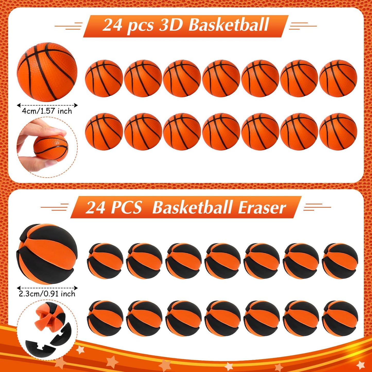 Aoriher 194Pcs Basketball Party Favors Set Basketball Silicone Charm Bracelets Mini Basketball Bouncy Balls Toy Keychains Non Wo
