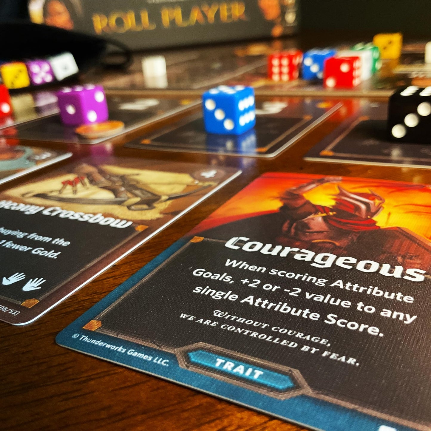 Thunderworks Games: Roll Player Board Game | A Dice Game of Fantasy Character Creation | Ages 10+ | Competitive Strategy | Family Game for 1-4 Players | 60-90 Minutes