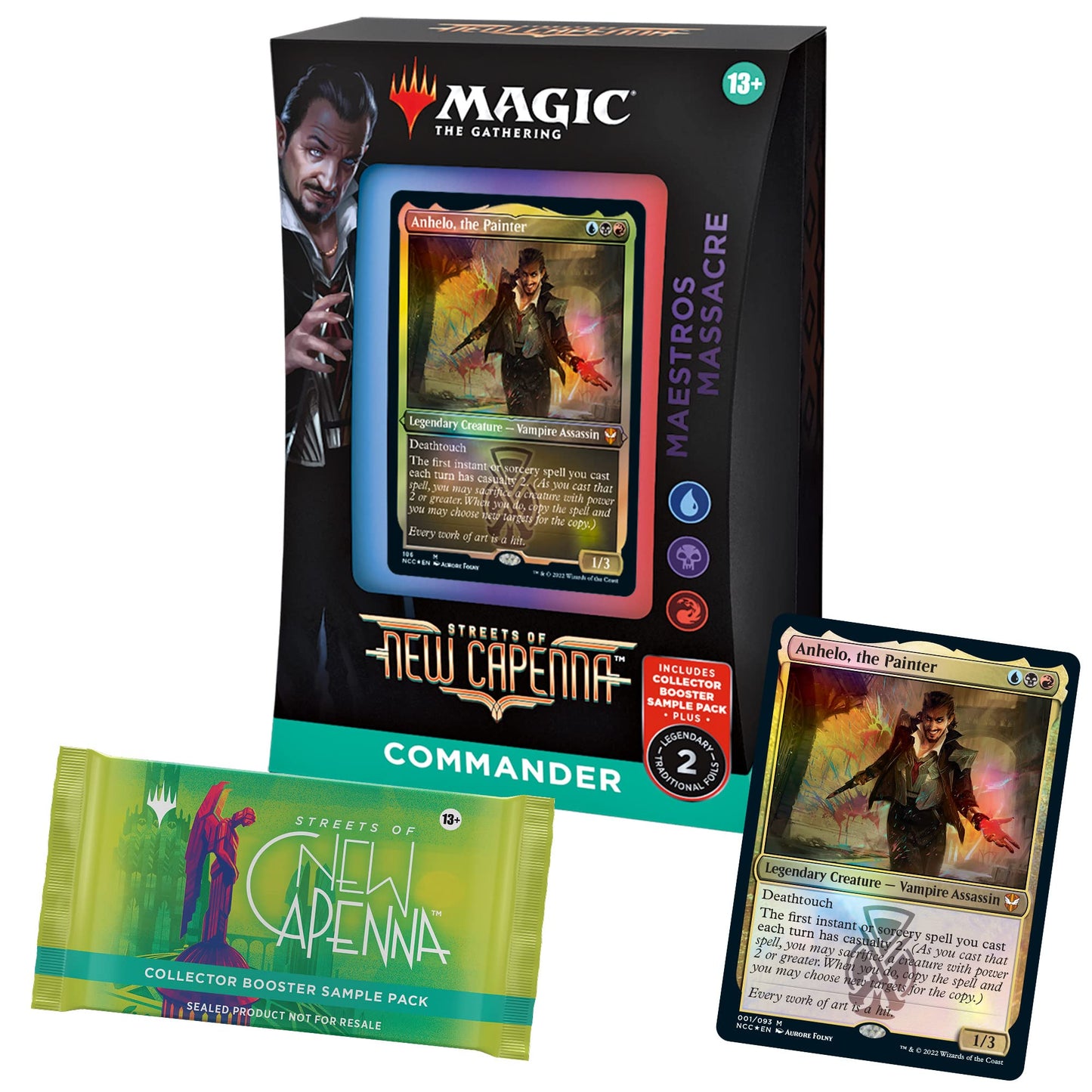 Magic: The Gathering Streets of New Capenna 5 Commander Deck Bundle - Includes 1 Obscura Operation, 1 Maestros Massacre, 1 Rivet