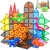Coodoo Dinosaur Toys Magnetic Tiles Set - STEM Learning Blocks for Kids 3-13 Years - Montessori Lava Dinosaur World Games
