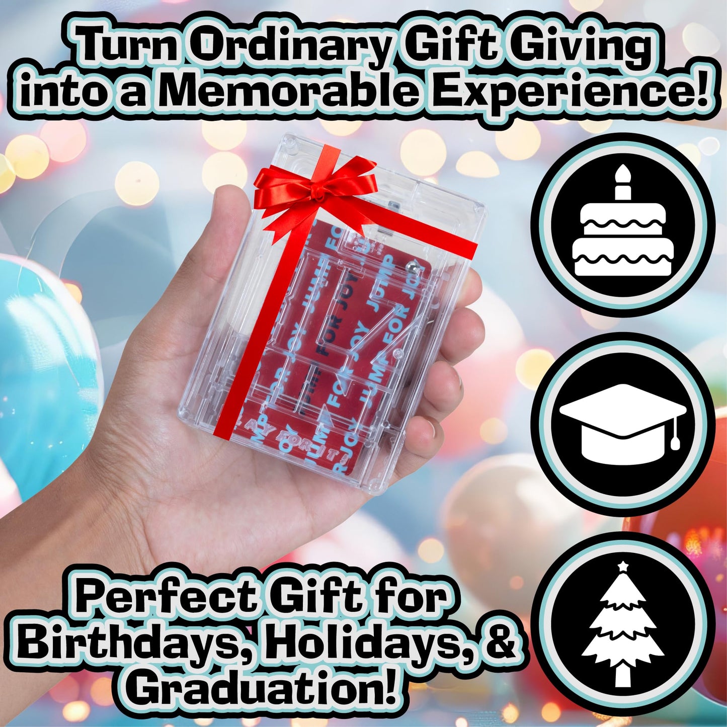 Bilz Money Puzzle For Cash, Gift Cards And Tickets, A Fun Reusable Game And Money Maze - Perfect For Birthdays Mini Maze 2 Pack