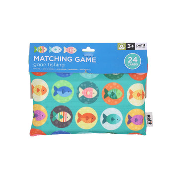 Petit Collage Gone Fishing Matching Game - Cardstock, Fun Family Activity, Model 5055923790168