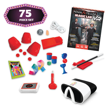 Abacus Brands Penn & Teller Vr Magic Lab - Virtual Reality Kids Magic Book And Interactive Stem Learning Activity Set - For Ages 8 And Up