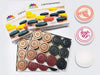 Craftsman Carrom Coin Set of 24 Coins Sheesham Wood Champion Carrom Coins + Striker (2 Pack + 3 Striker)