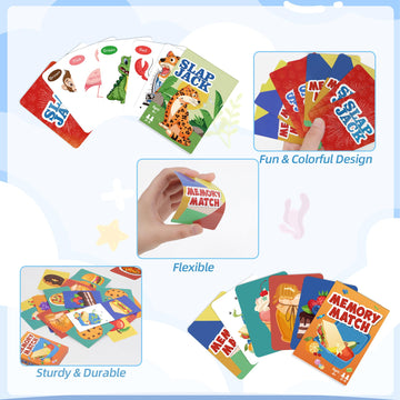 Card Games,Fun Card Game For Kids Ages 4-8,Classic Interactive Games For Kids Toddlers And Adults,Perfect For Stocking Stuffers