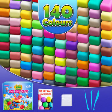 ESSENSON Air Dry Clay 140 Colors, Modeling Clay for Kids, DIY Molding Magic Clay, Gift for Kids