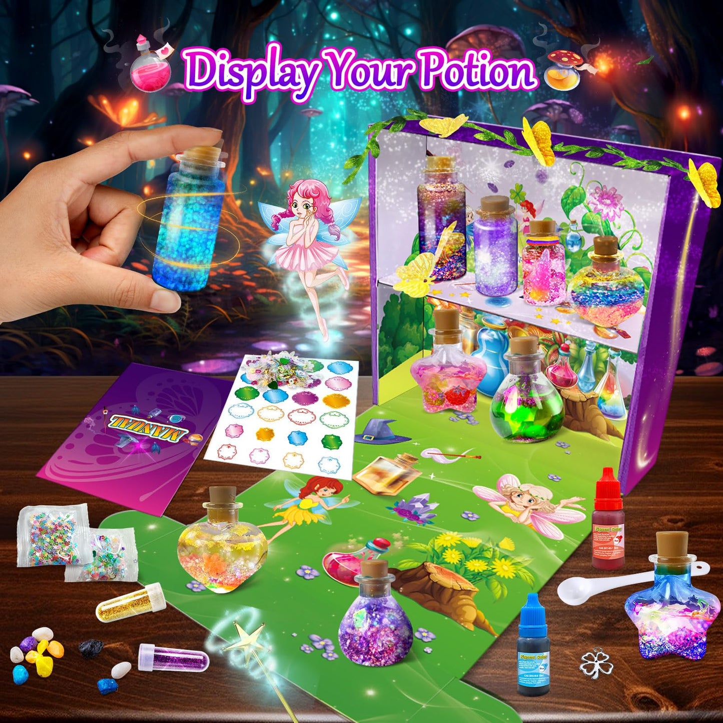 Jopsheen Potion Making Kit For Kids, Diy 12 Potions, Crafts Toys Christmas Birthday Gifts For Girls Boys