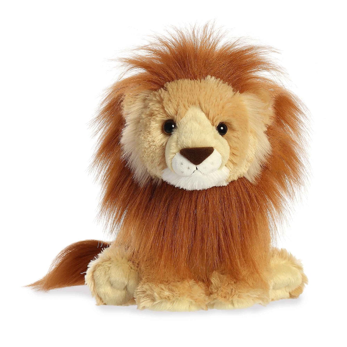 Aurora® Huggable Destination Nation™ Lion Stuffed Animal - Global Exploration - Learning Fun - Brown 12 Inches