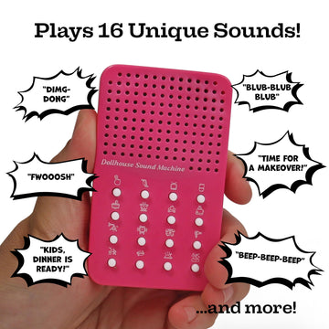 Dollhouse Noisemaker with 16 Sounds and Phrases, Great for Minis, Dolls and Miniatures, Portable Electronic Sound Maker Doll Hou