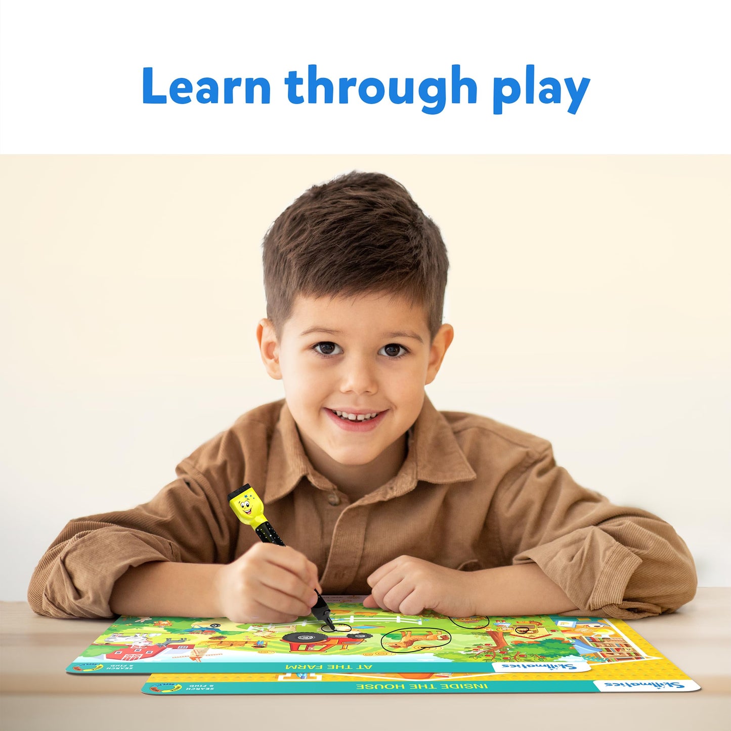 Skillmatics Search And Find Educational Game - Reusable Preschool Learning Activities, Perfect For Toddlers & Kids Who Love Toys, Art & Crafts, Builds Vocabulary, Gifts For Ages 3, 4, 5, 6