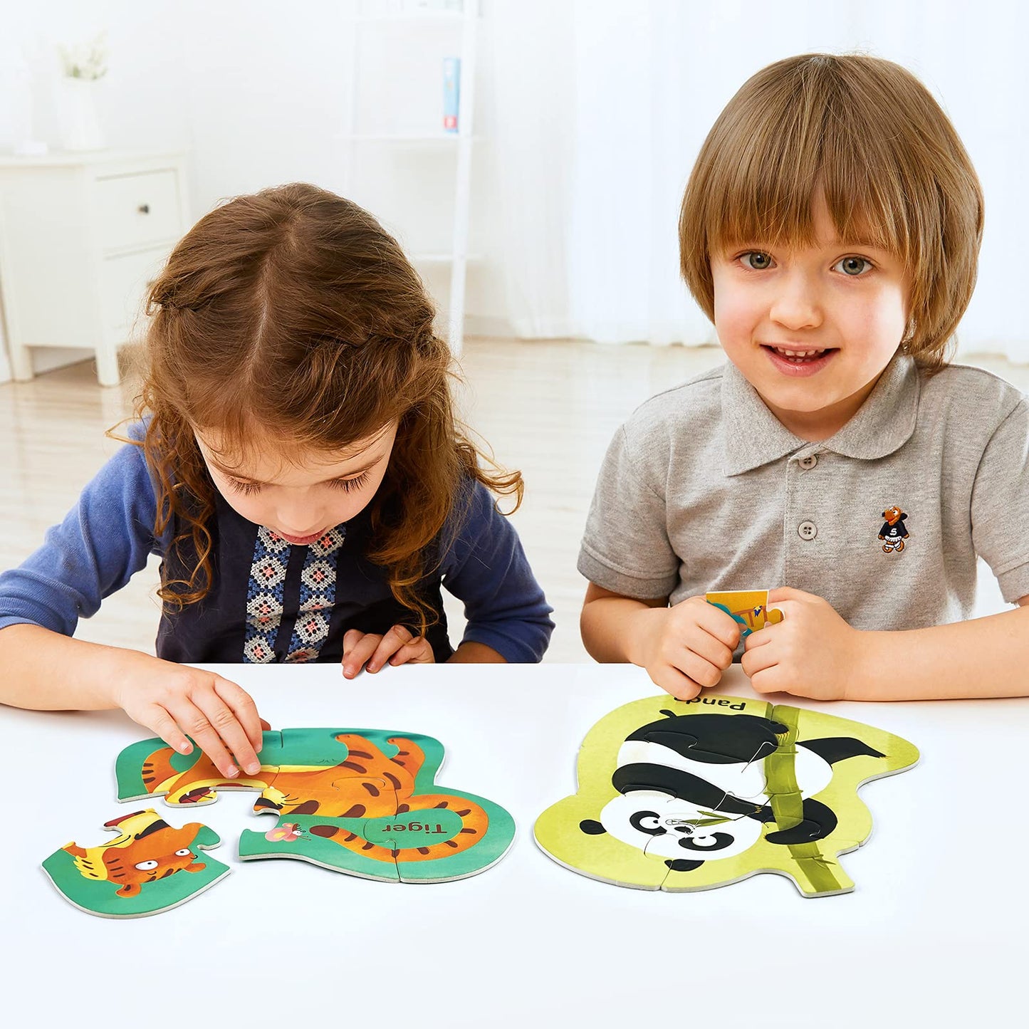 Toi Leveled Puzzles For Kids Aged 2 And Up, Toddler Puzzle Preschool Learning Jigsaw Puzzles, Large Pieces Educational Game For