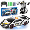 YOTOY Remote Control Car Toy for Kids 4 5 6 7 8, Transform Police RC Cars Toy, Robot Car, Birthday Gift for Kids Toys Age 4 5 6