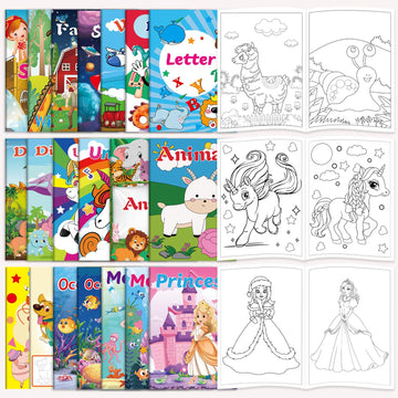 Kalysky 20Pack Coloring Books for Kids Ages 4-8 (5.1 x 7 inch),Mini Coloring Books for Kids Party Favors,Bulk Coloring Books for