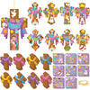 Watersay 48 Set Religious Easter Craft Kit DIY Christian Cross Crafts Sticker Make Your Own Jesus Ornament for Sunday School VBS