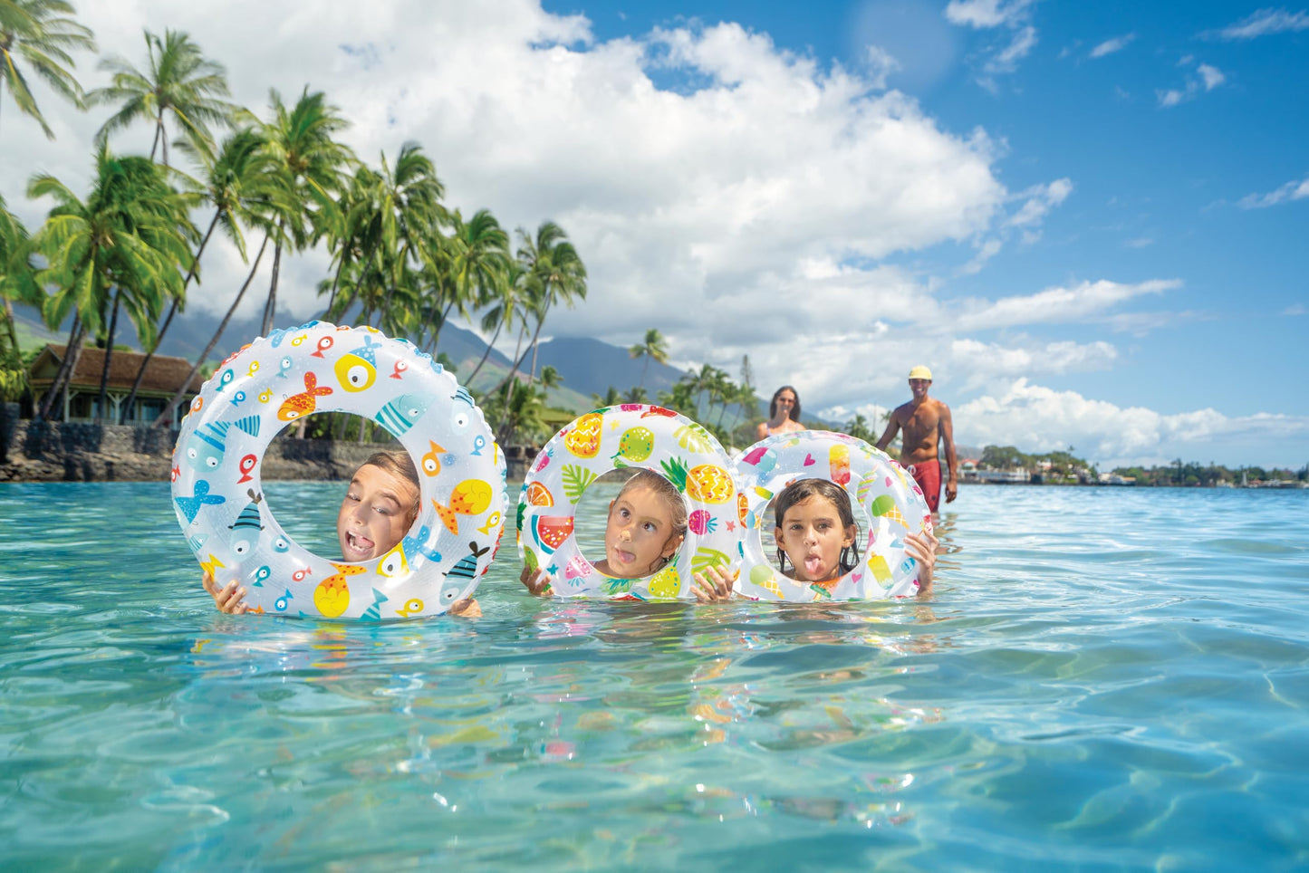 Intex Recreation 59230Ep Lively Print Swim Ring 20'', Assorted Designs