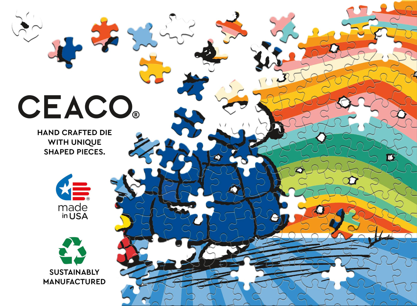 Ceaco - Peanuts - Puffer Coat - 500 Piece Jigsaw Puzzle - Oversized Pieces - Easy To Hold - Ez Hold
