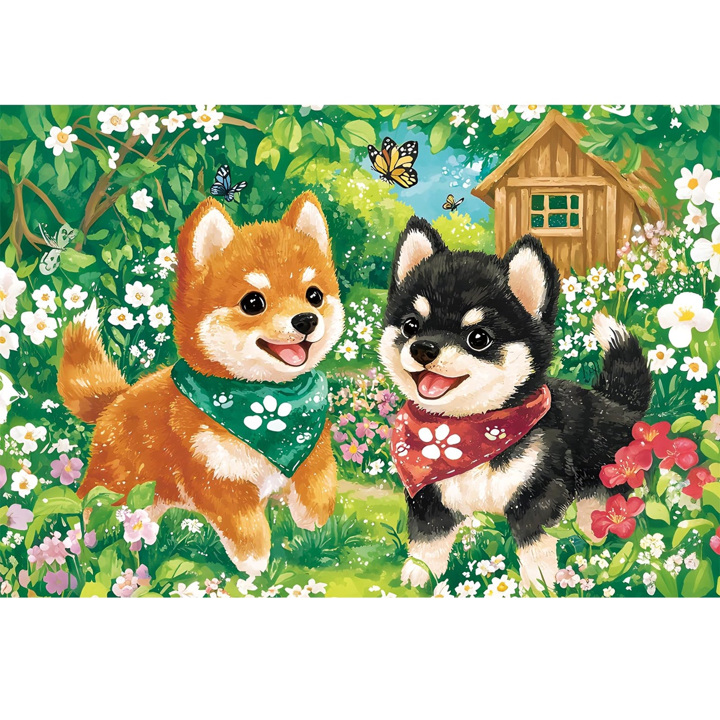 100 Piece Puzzles For Kids,Funny Puppy Puzzle For Kids Ages 4-6 6-8 8-10,Unique Large Piece Jigsaw Puzzle,Recycled Paper,Bright