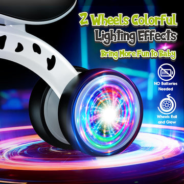 Balance Bike Tricycles Toys For 1 2 Year Old Baby, Colorful Lighting Toddler Bike, First Birthday Gifts For 1 2 Year Old Boys Gi